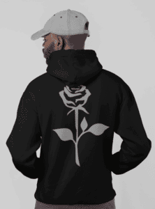 Black Rose Hoodie - Image 2