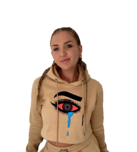 Sand Storm Cropped Hoodie - Image 3